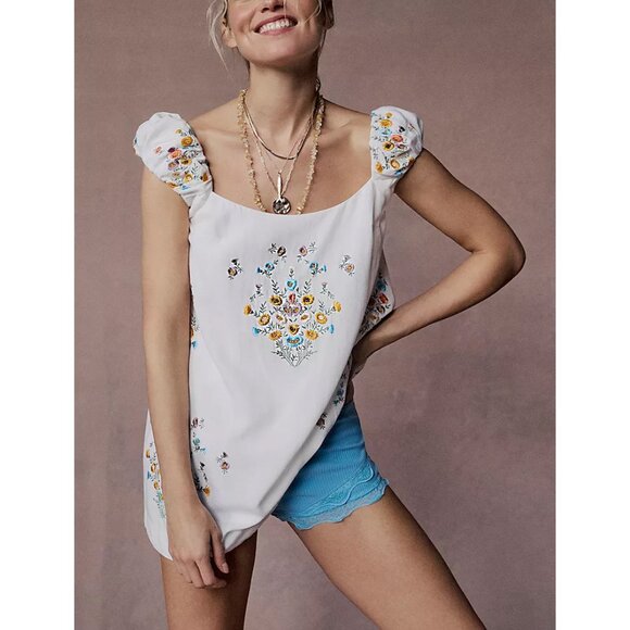 FREE PEOPLE Classic Twist Shorties / Air Blue - Picture 11 of 12